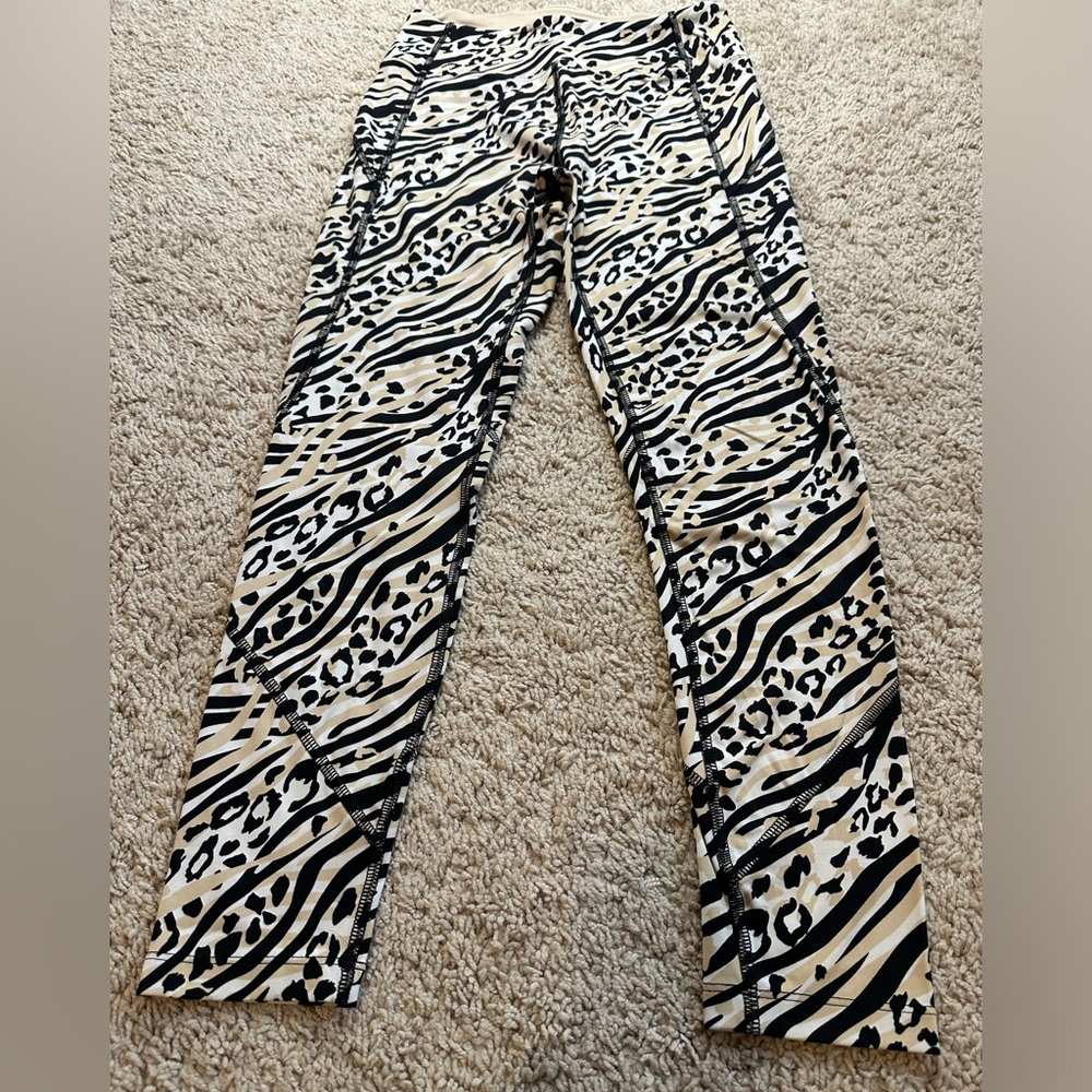 Pink Sport Black and Tan Leggings